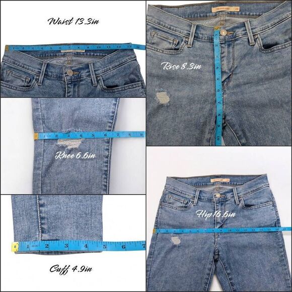 Levi's 710 Super Skinny Discontinued style Jeans(A068)-Size 28 for Women - Picture 8 of 9